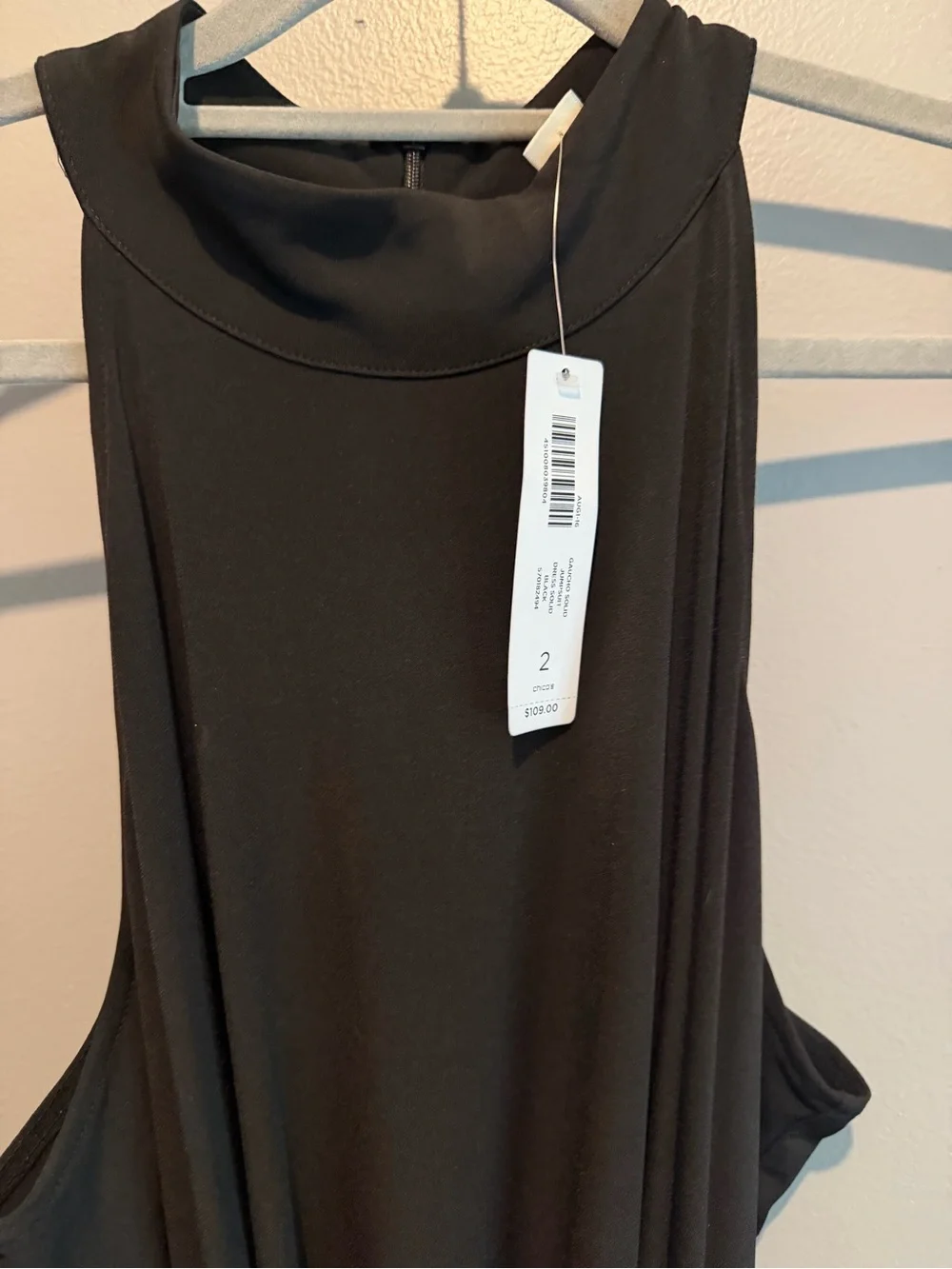 Chicos Classic Gaucho Black Sleeveless Jumpsuit with Waist Tie - Picture 3 of 6